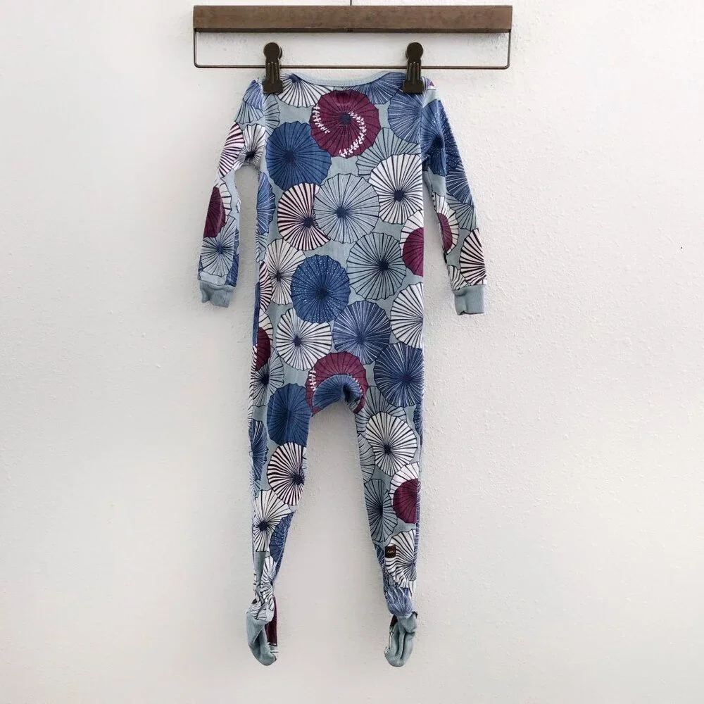 TEA COLLECTION Footed‎ Zip Front Baby Romper Size 12-18 Months